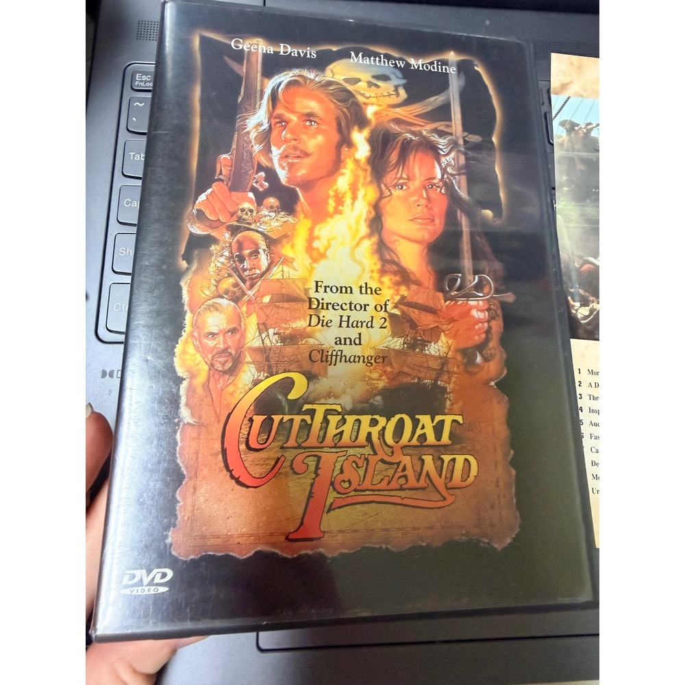 Cutthroat Island DVD 1995 Geena Davis Matthew Modine Pirate Action Adventure